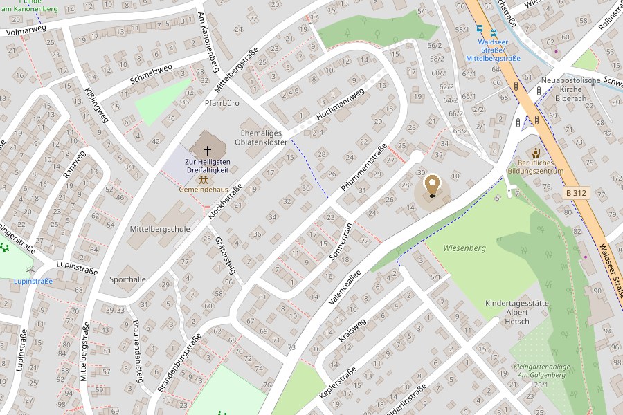 Karte: Ludmilas Kosmetikstudio, Valenceallee 12, 88400 Biberach an der Riß